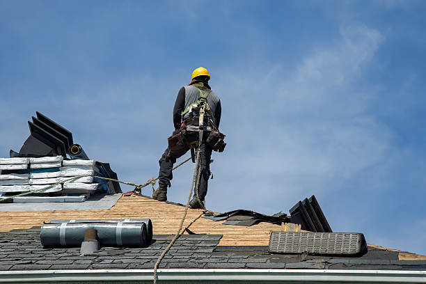 Professional Roofing technician working in Beachwood, NJ